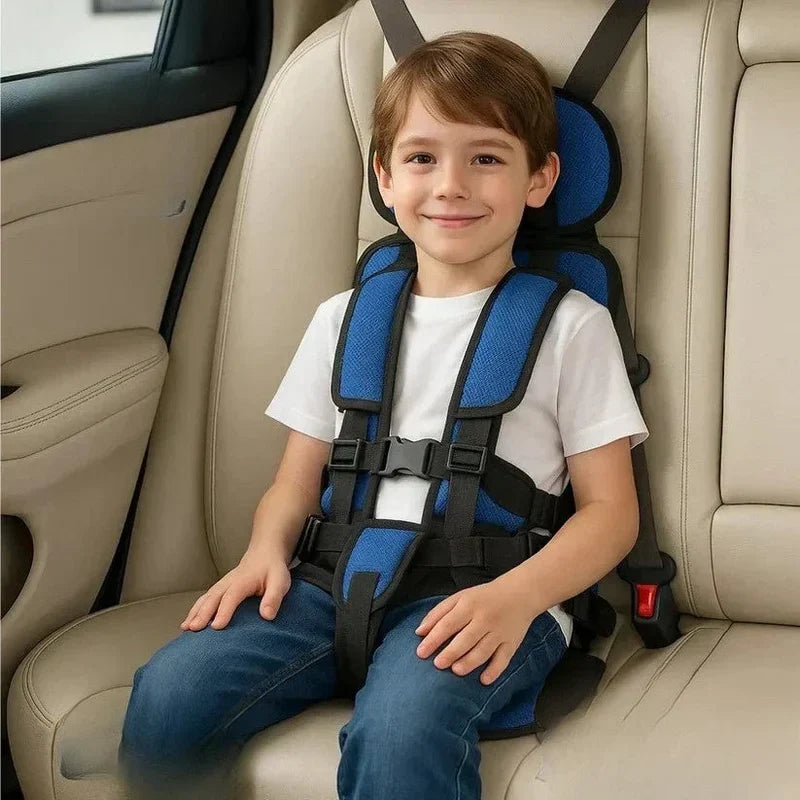 Siège Auto Portable pour Enfant avec Harnais de Sécurité à Cinq Points pour Voyage