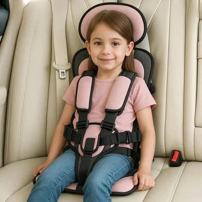 Siège Auto Portable pour Enfant avec Harnais de Sécurité à Cinq Points pour Voyage