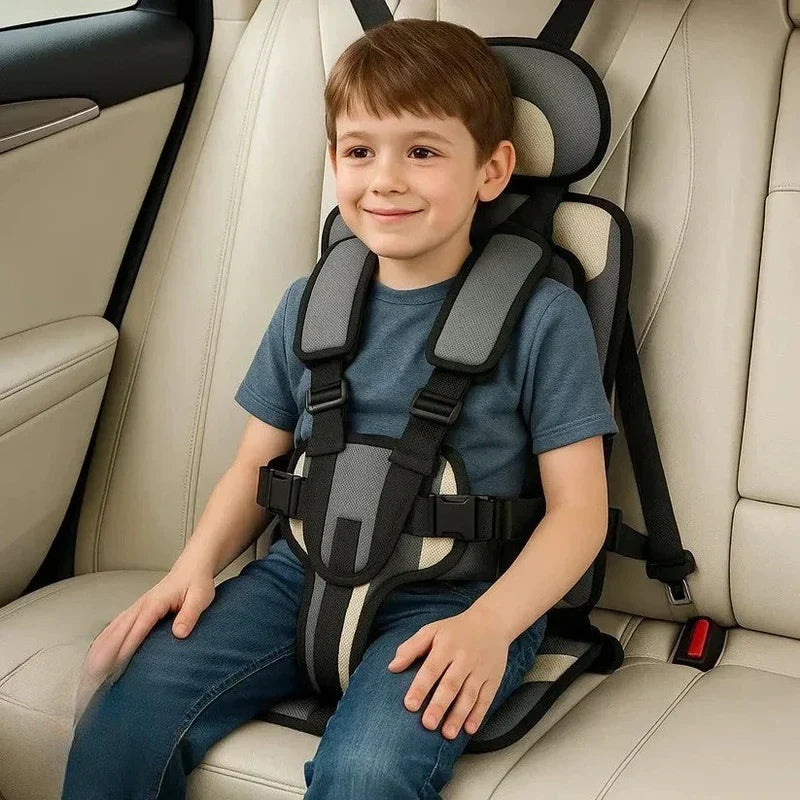 Siège Auto Portable pour Enfant avec Harnais de Sécurité à Cinq Points pour Voyage