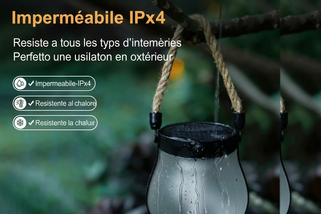 Lanterna Solaire d'Extérieur pour Jardin, Terrasse et Patio