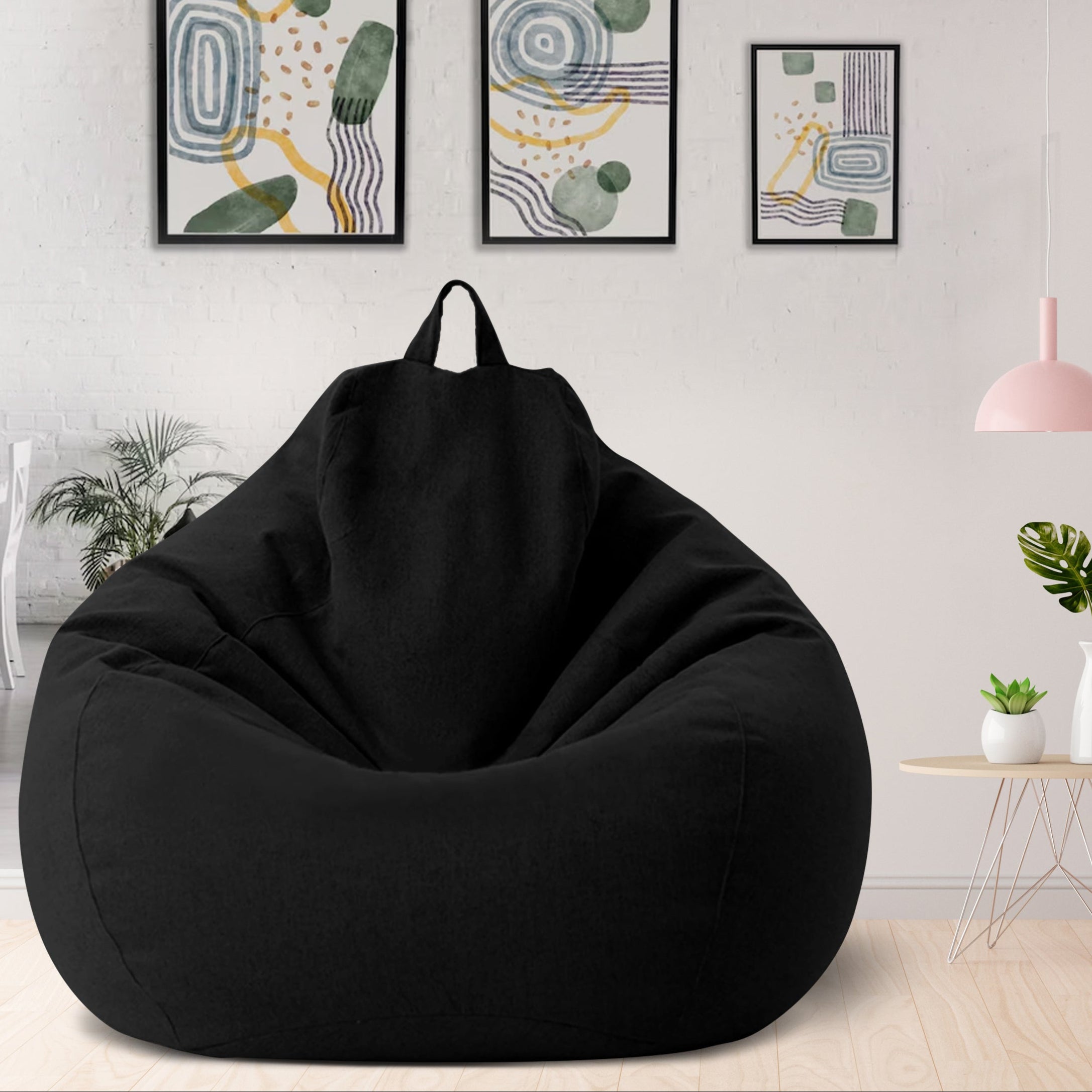Norvo | Bean Bag Luxueux en Lin – Mobilier de Confort Ergonomique et Élégant