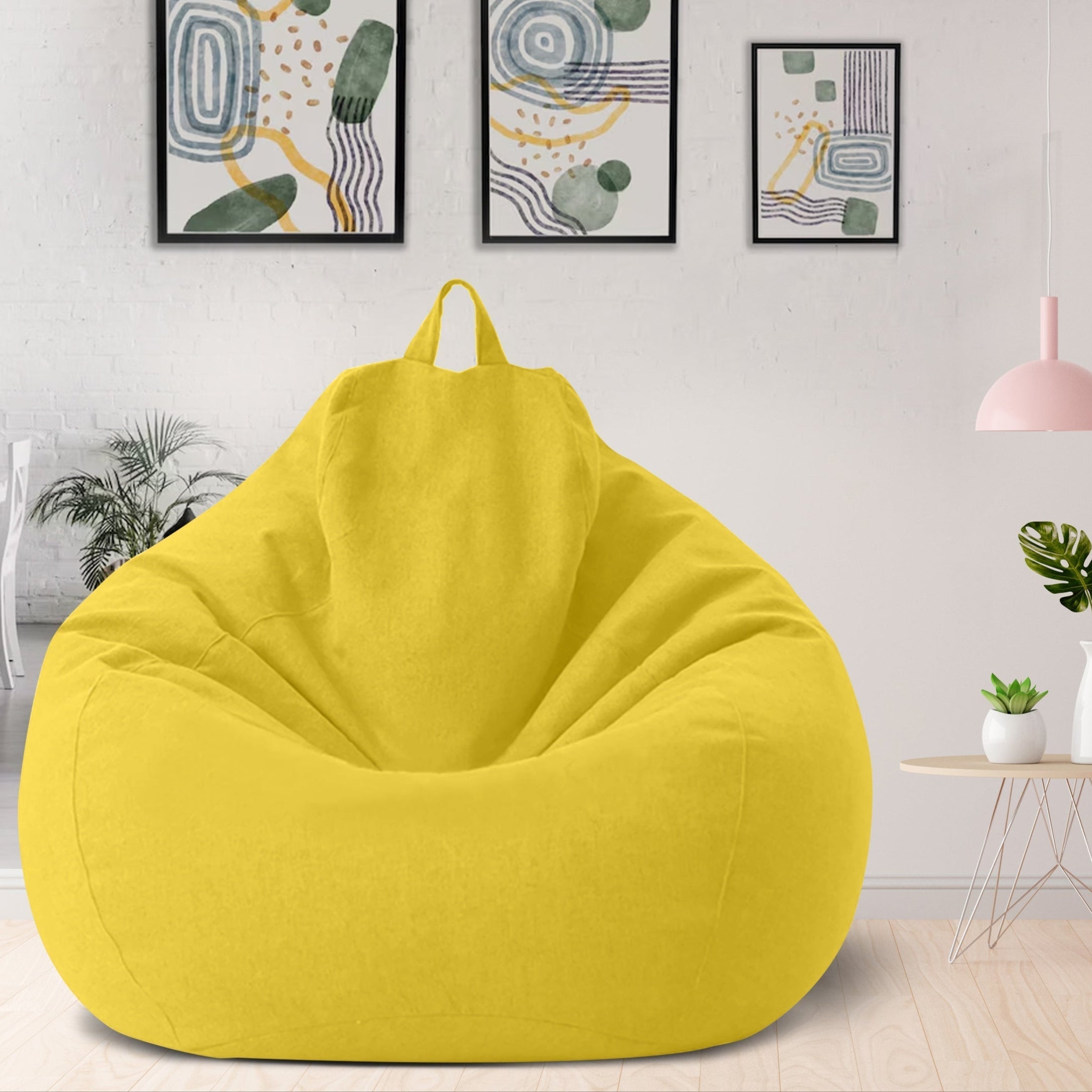 Norvo | Bean Bag Luxueux en Lin – Mobilier de Confort Ergonomique et Élégant