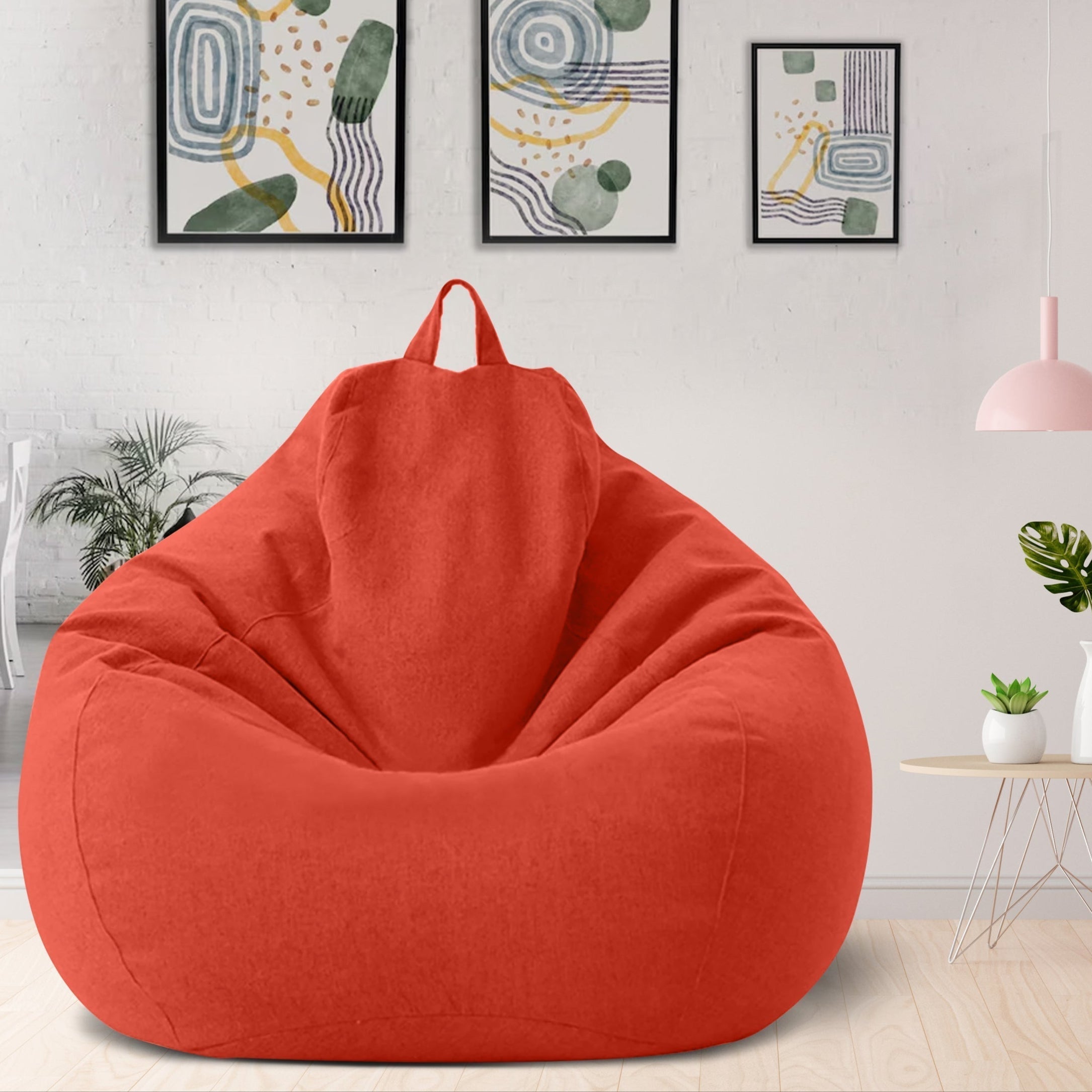 Norvo | Bean Bag Luxueux en Lin – Mobilier de Confort Ergonomique et Élégant