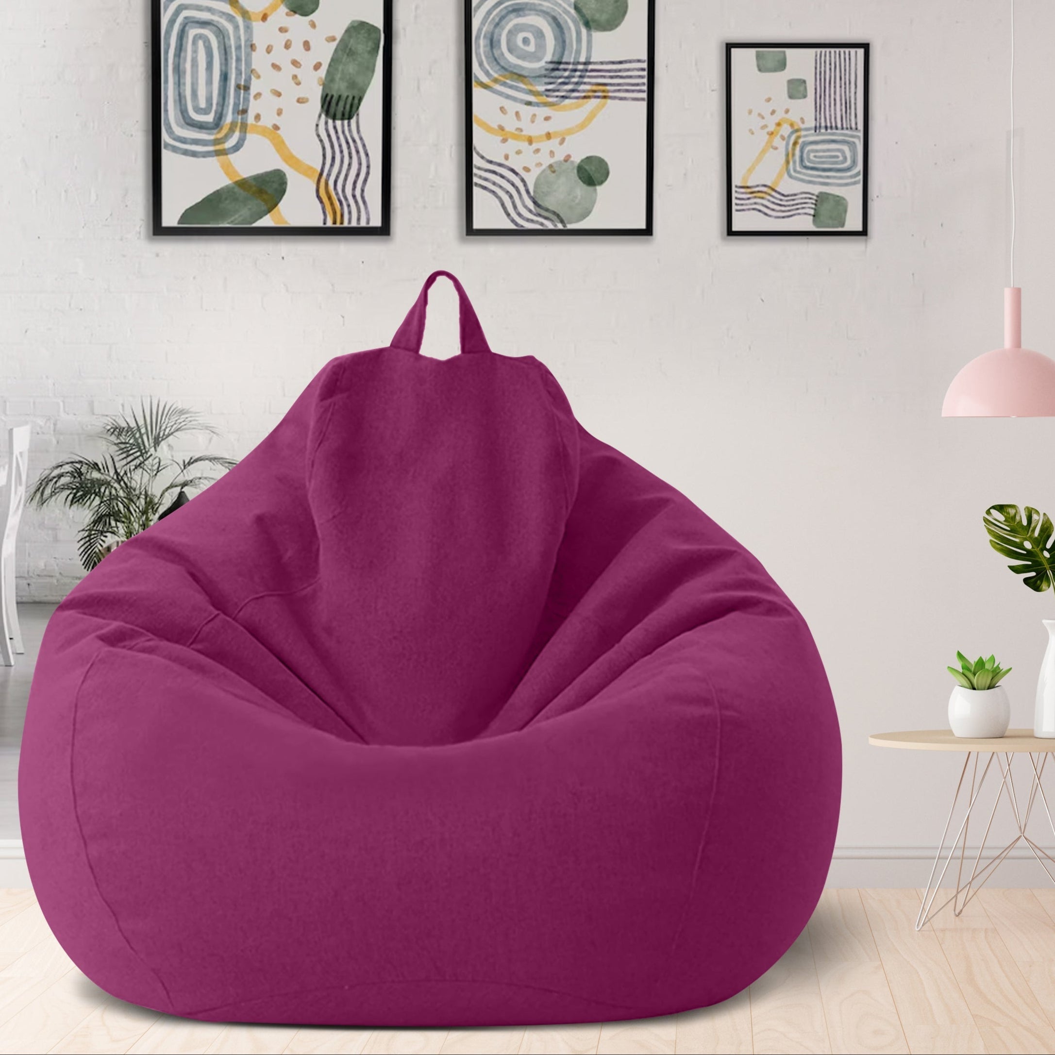 Norvo | Bean Bag Luxueux en Lin – Mobilier de Confort Ergonomique et Élégant