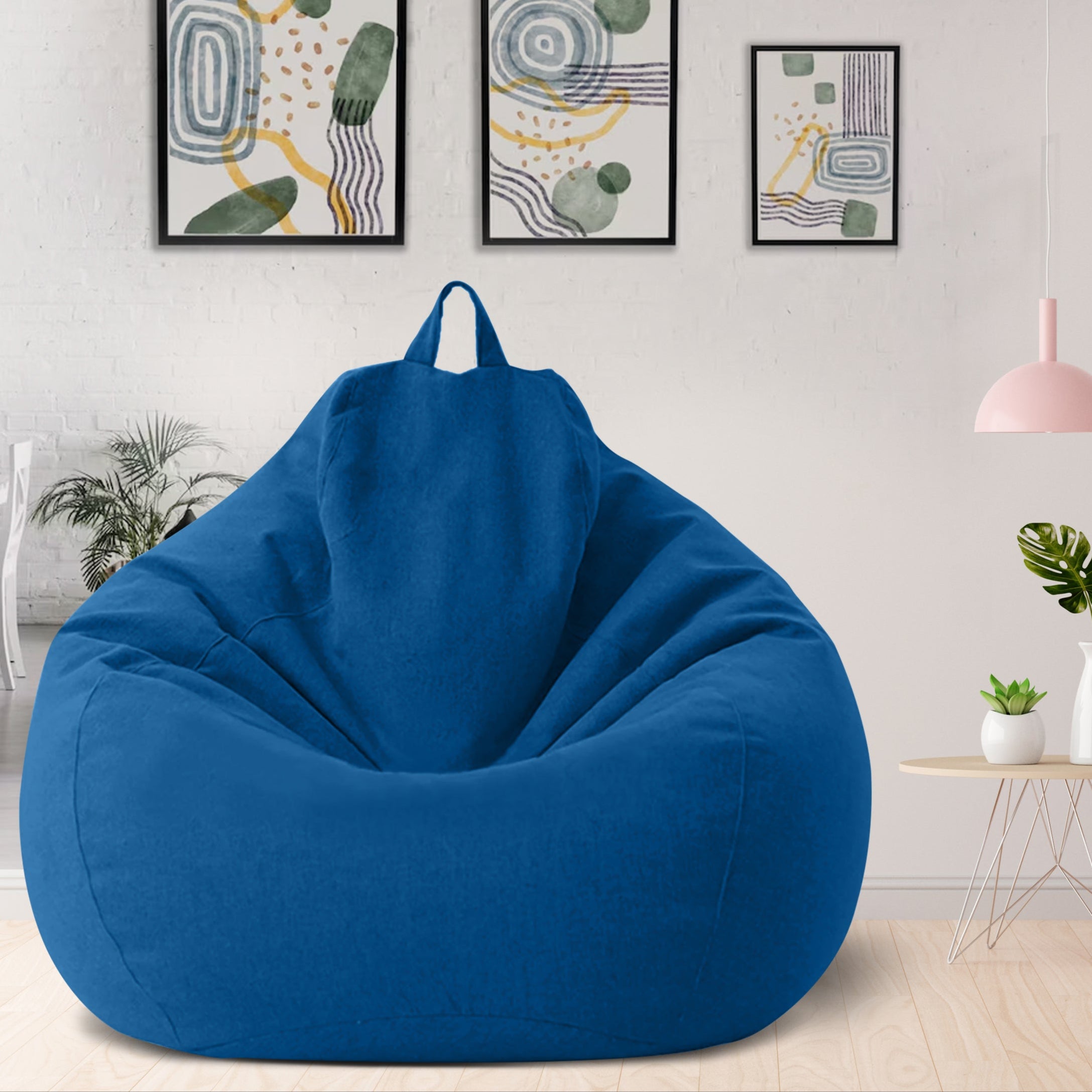 Norvo | Bean Bag Luxueux en Lin – Mobilier de Confort Ergonomique et Élégant