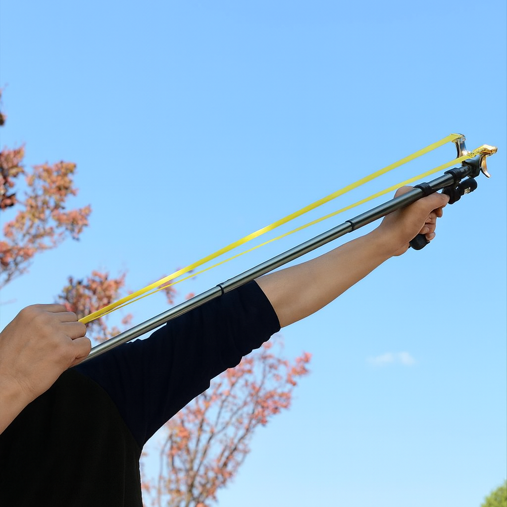 Catapulte Télescopique avec Viseur Laser – Catapulte de Précision Puissante pour Utilisation en Extérieur | Sansoti