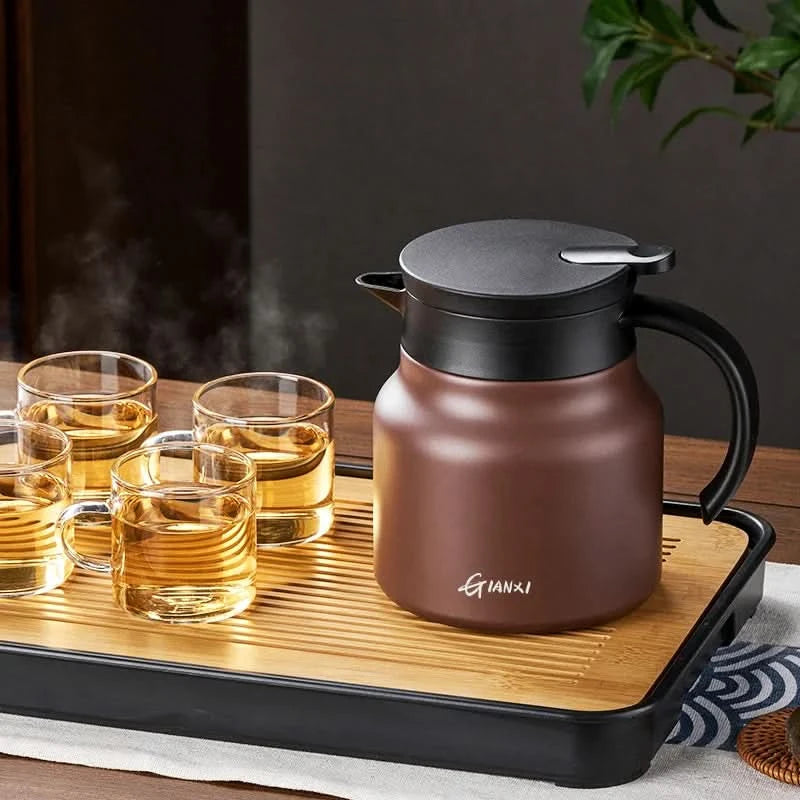 Théière Isolée Élégante de 800 ml avec Infuseur Amovible