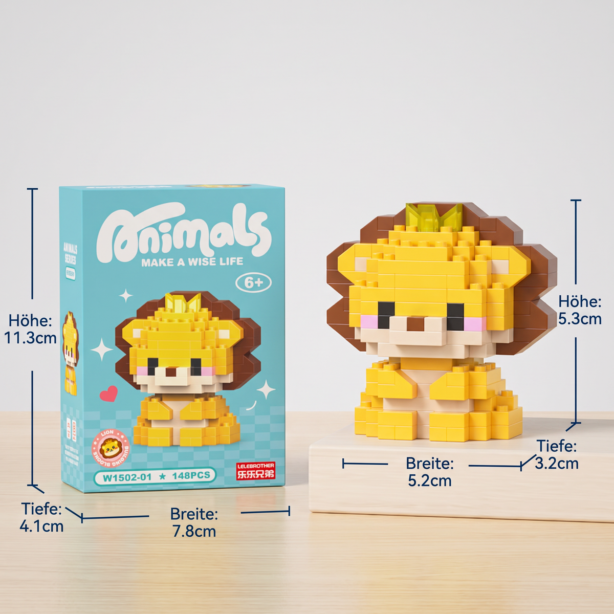 Calendrier de l'Avent Animaux en Blocs – 24 Jours de Figurines Adorables