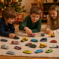 Calendrier de l'Avent de Voitures en Métal Die-Cast de Noël pour Enfants
