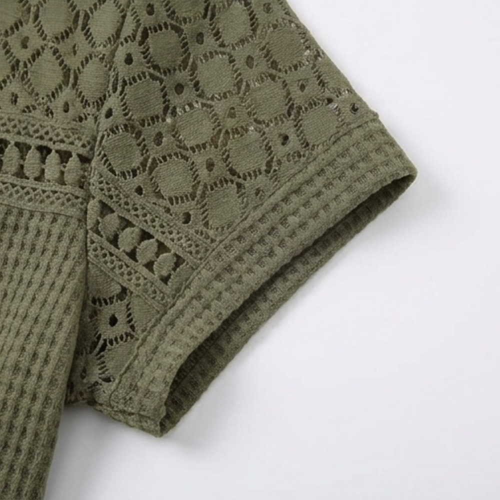 Lunavia – Haut en tricot aéré pour femmes