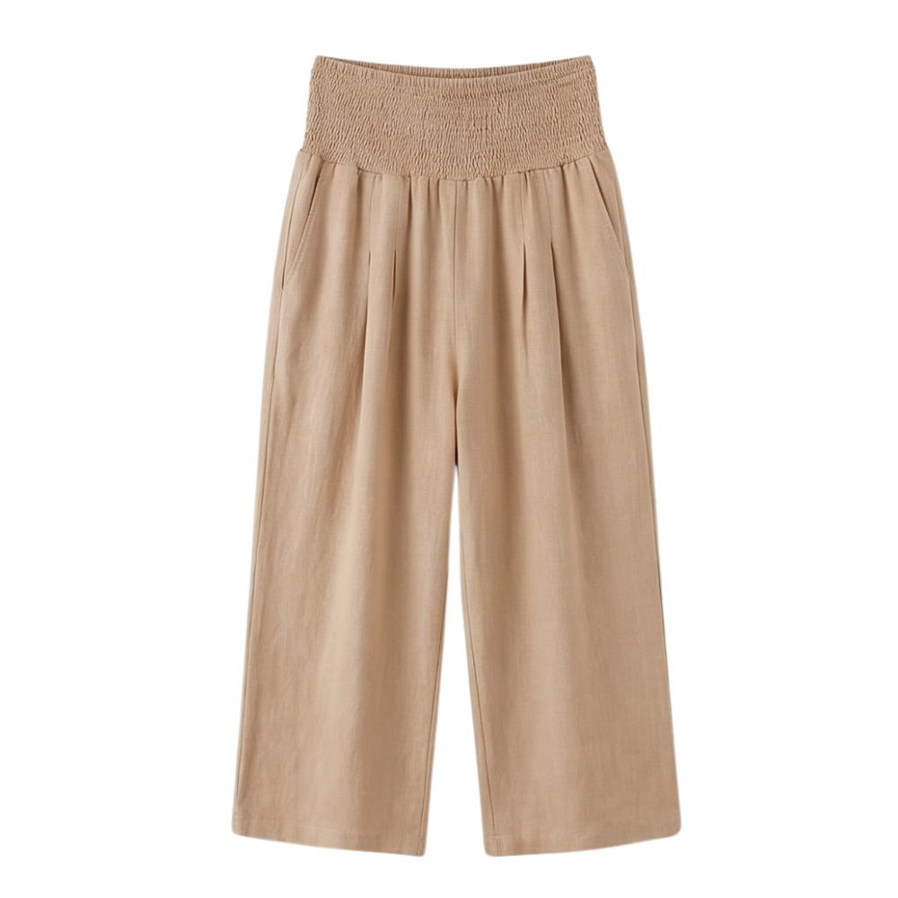 Coastella – Culottes à taille smockée pour femmes