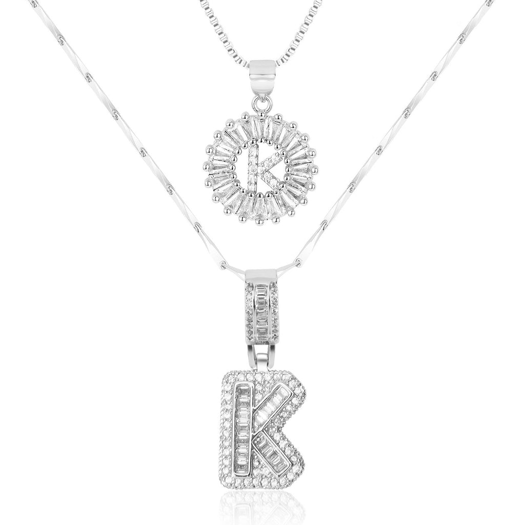 Collier GemLetter - Pendentif Initial avec Finition Luxe