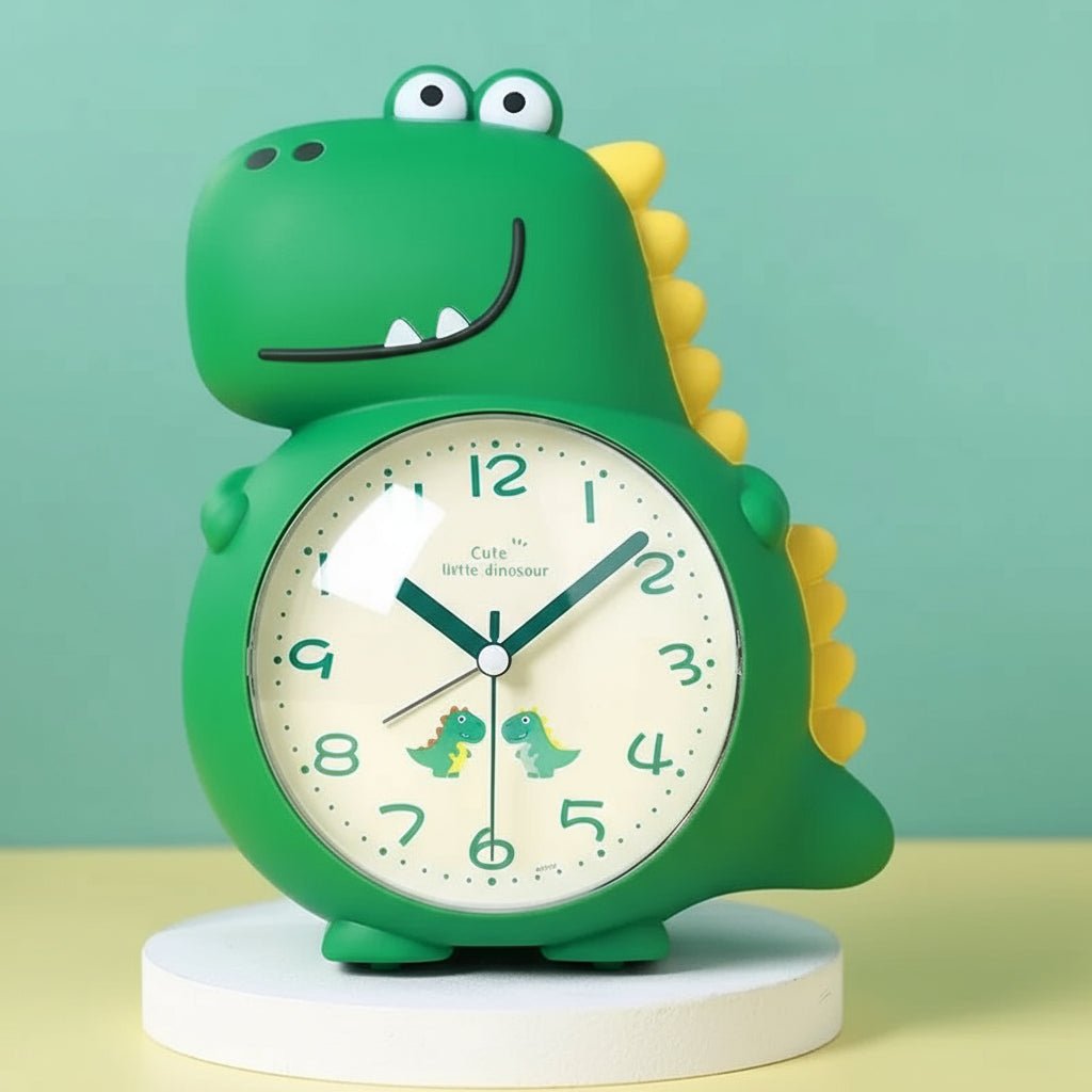Horloge Silencieuse Dino Amusant : Réveil pour Enfants