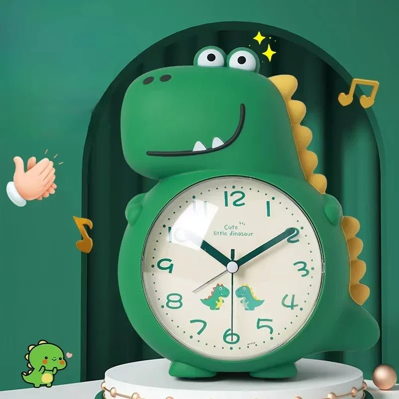 Horloge Silencieuse Dino Amusant : Réveil pour Enfants
