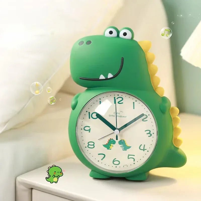 Horloge Silencieuse Dino Amusant : Réveil pour Enfants