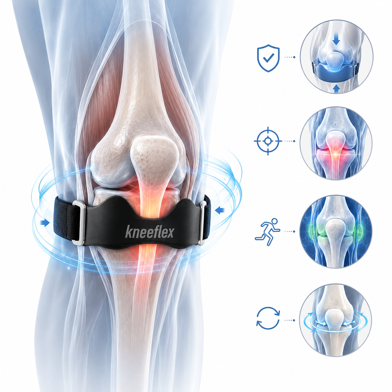 KnieBand™ Bande de tendon patellaire pour le sport et la vie quotidienne