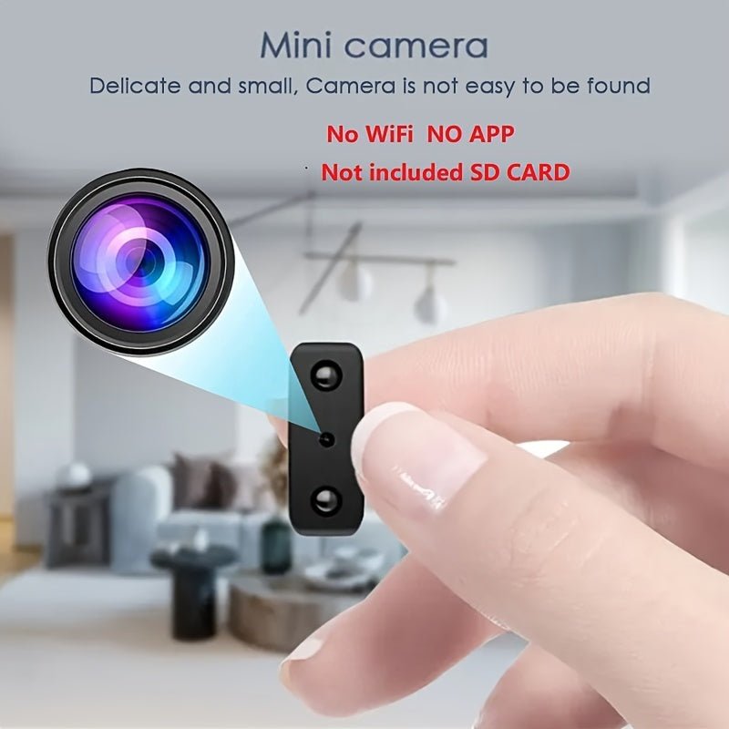 Caméra Mini Full HD avec Vision Nocturne Infrarouge et Détection de Mouvement