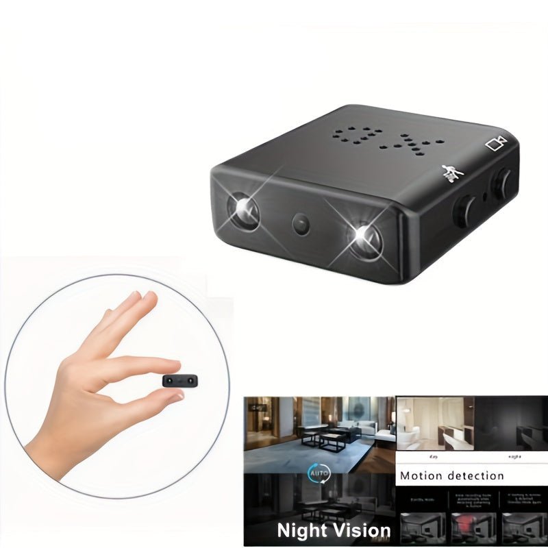 Caméra Mini Full HD avec Vision Nocturne Infrarouge et Détection de Mouvement