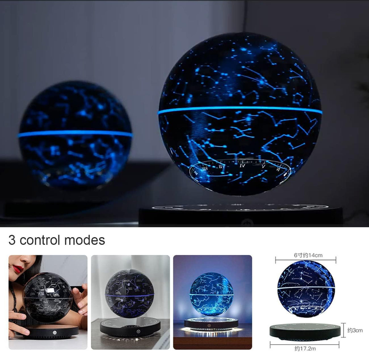 Lampe de Constellation Étoilée Flottante avec Lévitation Magnétique