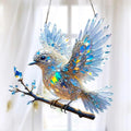 Ornement en Cristal Oiseau de Fenêtre – Décor Lumineux Réfléchissant pour la Maison
