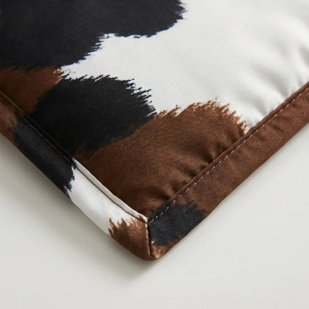 Ensemble de Couvre-Lit de Style Western avec Design en Peau de Vache