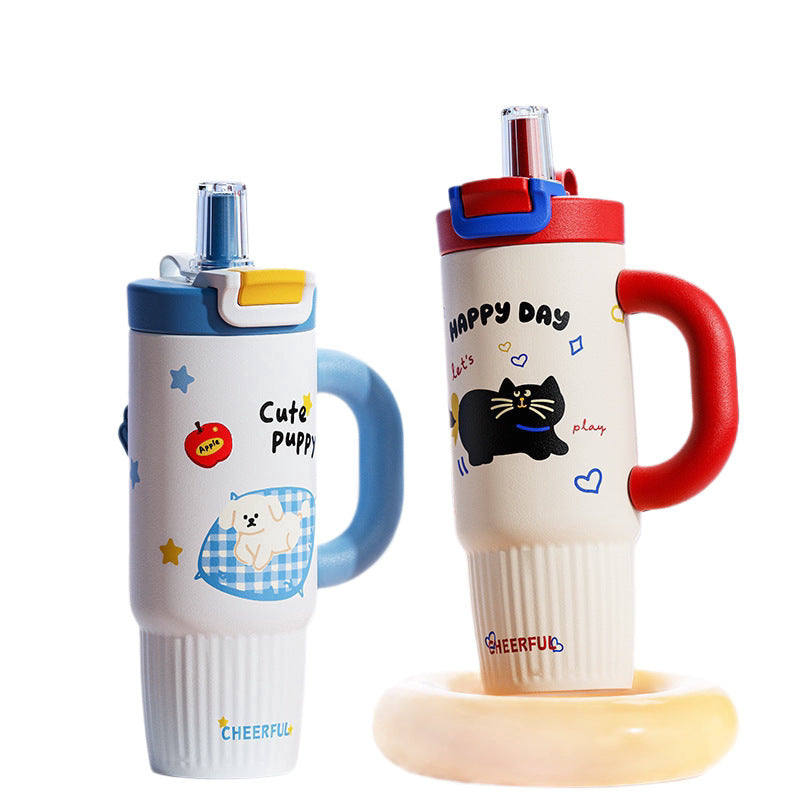Tasse Thermos Isolée pour Femmes – Tasse à Boire avec Design Créatif