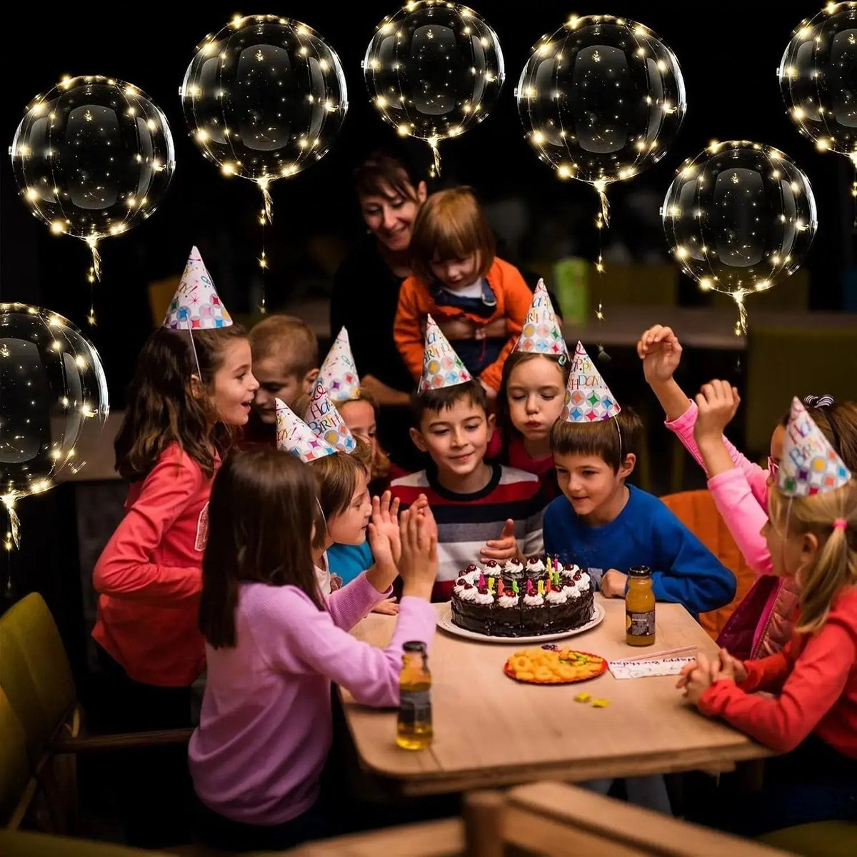 Ensemble de 10 Ballons LED – Éclairage Blanc Chaud pour Célébrations
