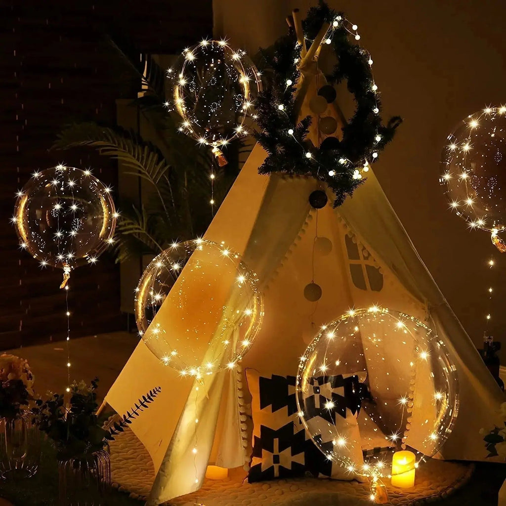 Ensemble de 10 Ballons LED – Éclairage Blanc Chaud pour Célébrations