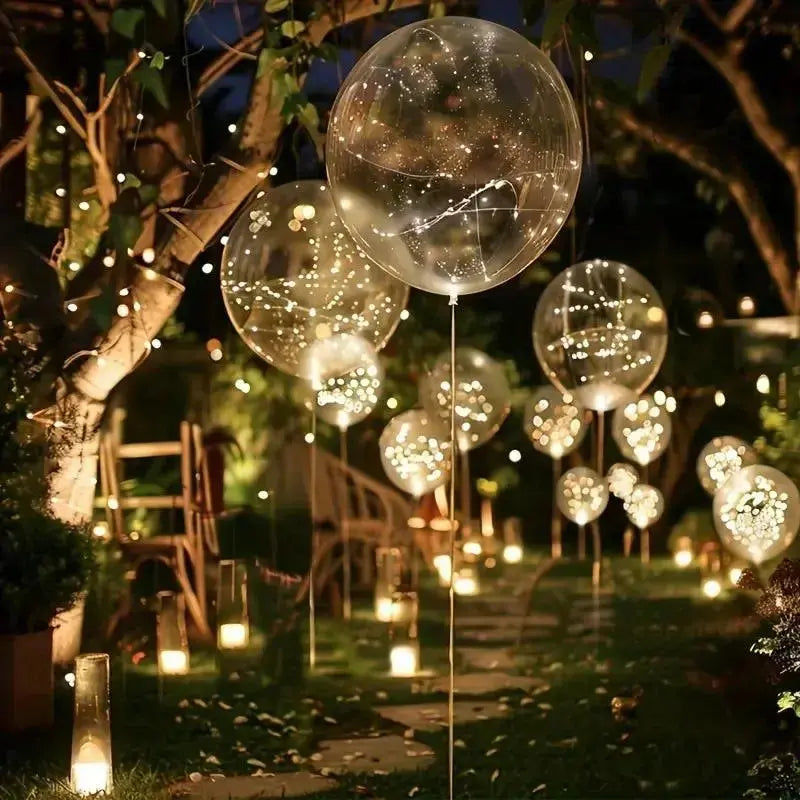 Ensemble de 10 Ballons LED – Éclairage Blanc Chaud pour Célébrations