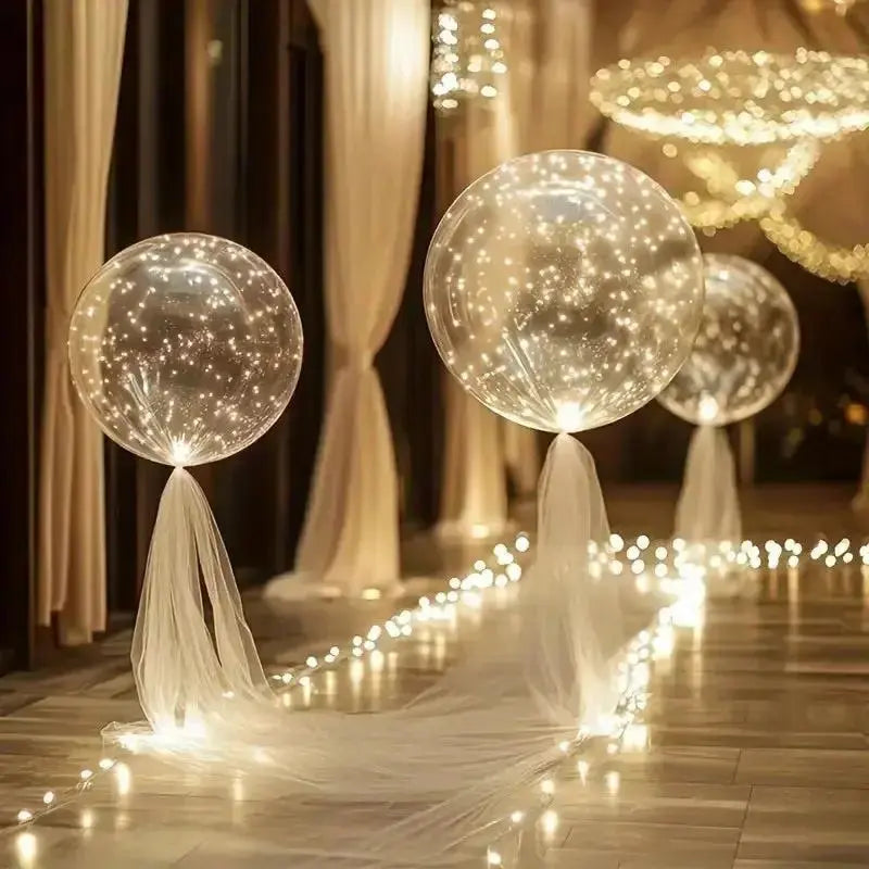 Ensemble de 10 Ballons LED – Éclairage Blanc Chaud pour Célébrations