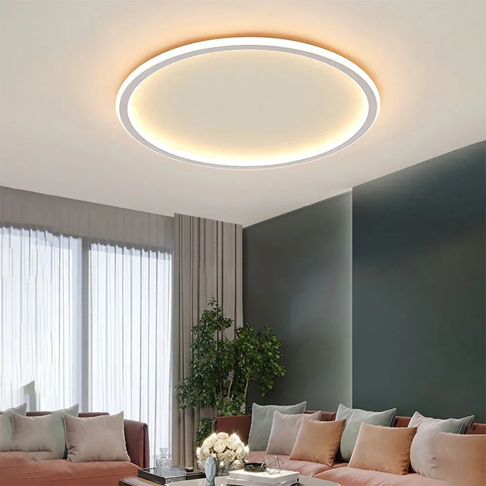Plafonnier LED scandinave – Moderne, dimmable et élégant pour le salon, la salle à manger et le couloir