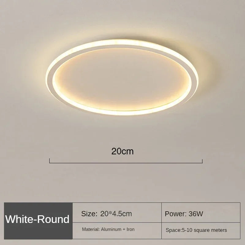 Plafonnier LED scandinave – Moderne, dimmable et élégant pour le salon, la salle à manger et le couloir
