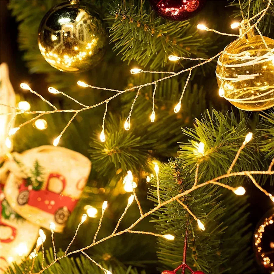 Guirlande LED de Noël avec Fil Argenté – Jusqu'à 1000 Lampes LED Multicolores, IP44 pour Intérieur & Extérieur