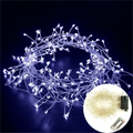 Guirlande LED de Noël avec Fil Argenté – Jusqu'à 1000 Lampes LED Multicolores, IP44 pour Intérieur & Extérieur