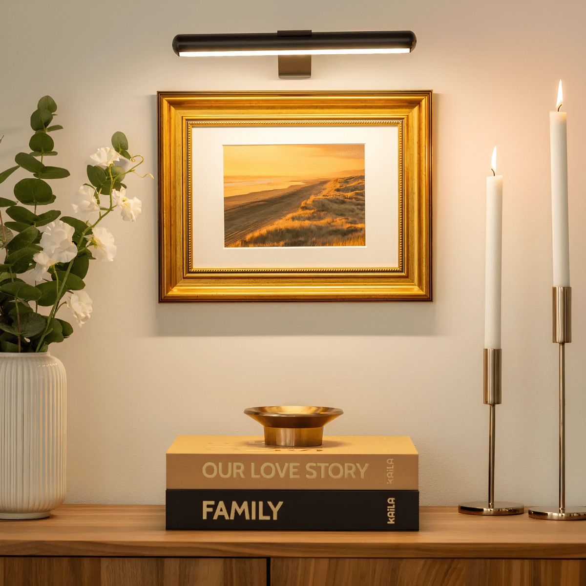 Applique Murale LED Dimmable | Design Métallique Rechargeable | Éclairage Décoratif