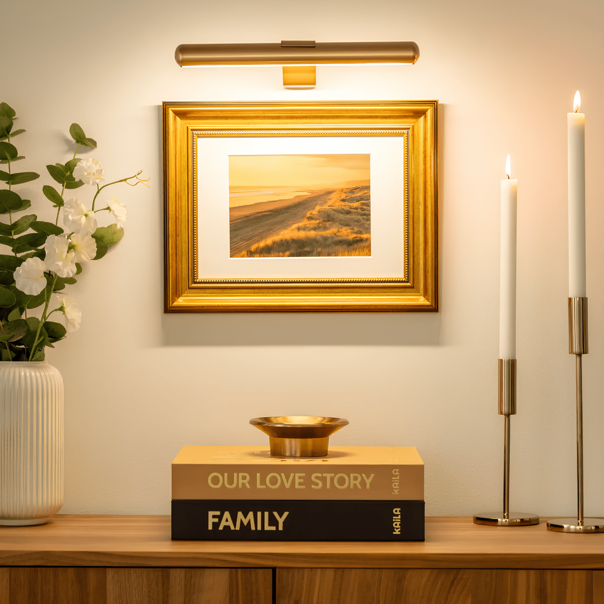 Applique Murale LED Dimmable | Design Métallique Rechargeable | Éclairage Décoratif