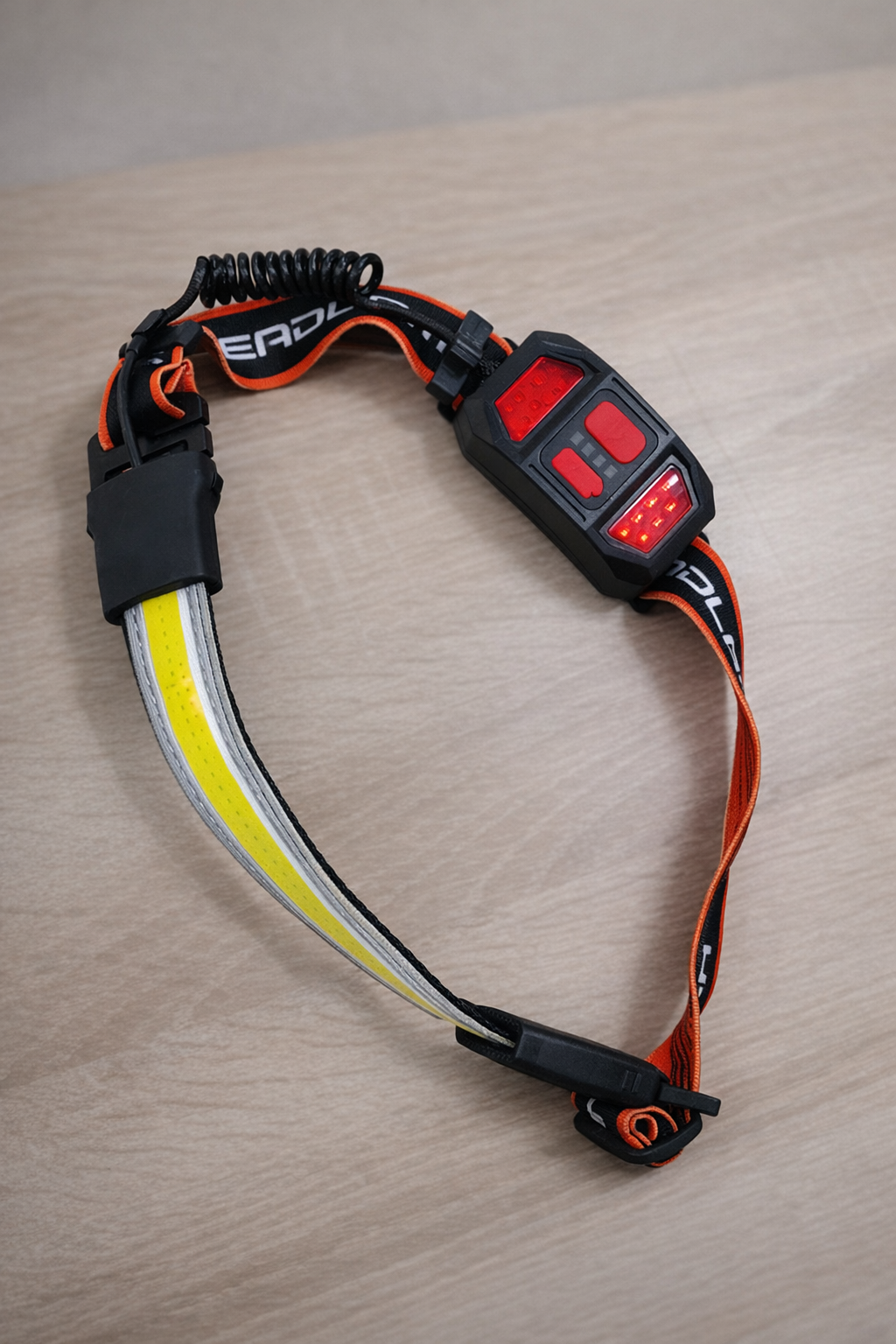 Skanto | Lampe frontale rechargeable Hopedone 1000 Lumens, angle large de 230°, étanche, 2-pack, orange