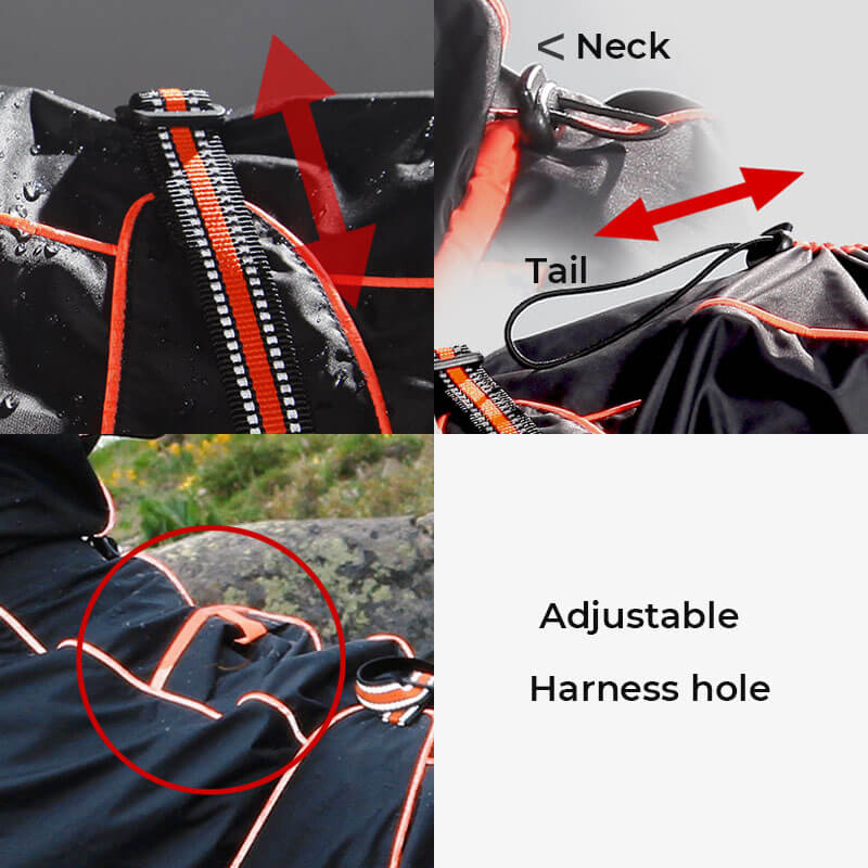 Imperméable pour Chiens – Veste Extérieure Ajustable pour Chiens