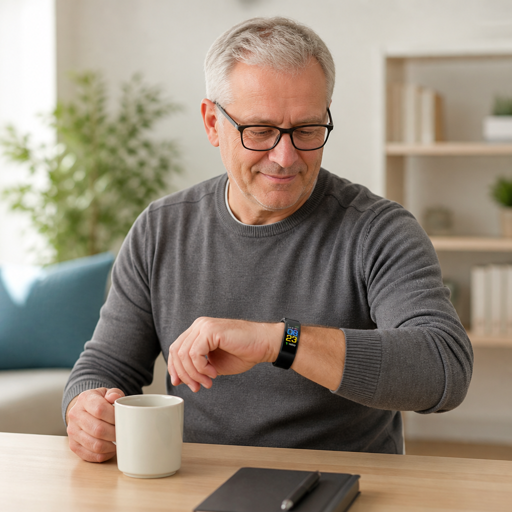 Montre intelligente de fréquence cardiaque et de pression artérielle précise (Pour les seniors)