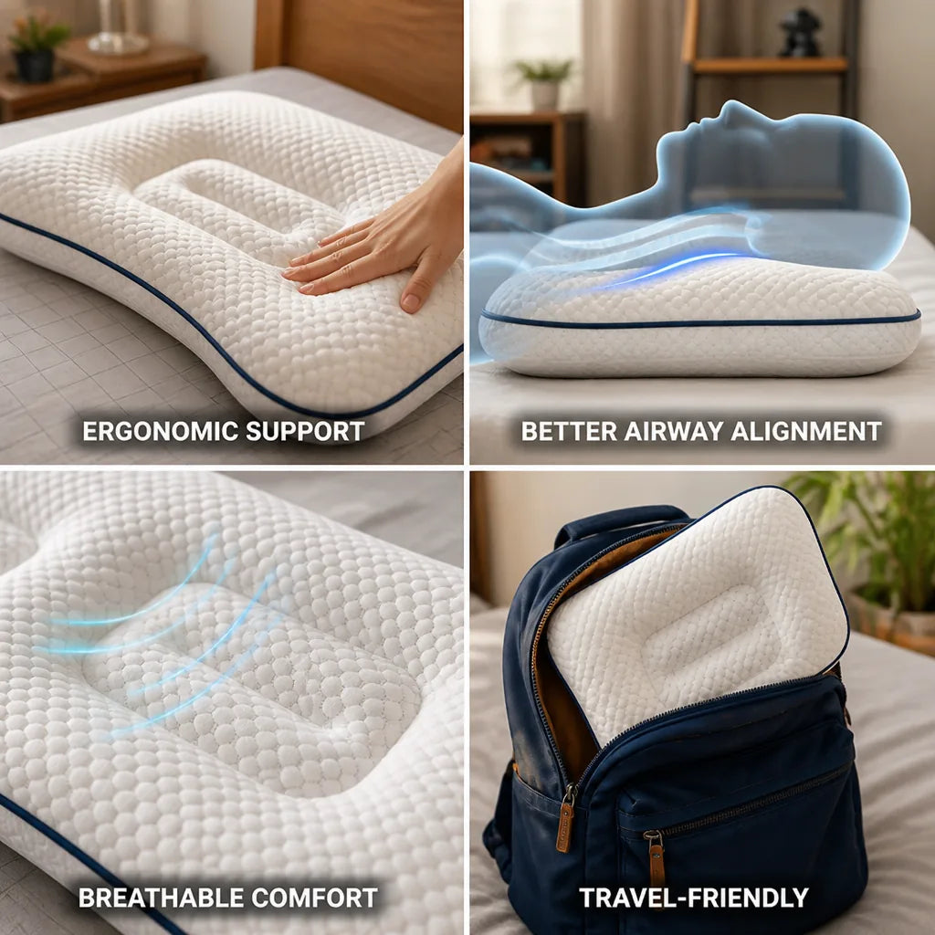 Coussin de posture pour enfants, soutien ergonomique du cou, de 1 à 18 ans
