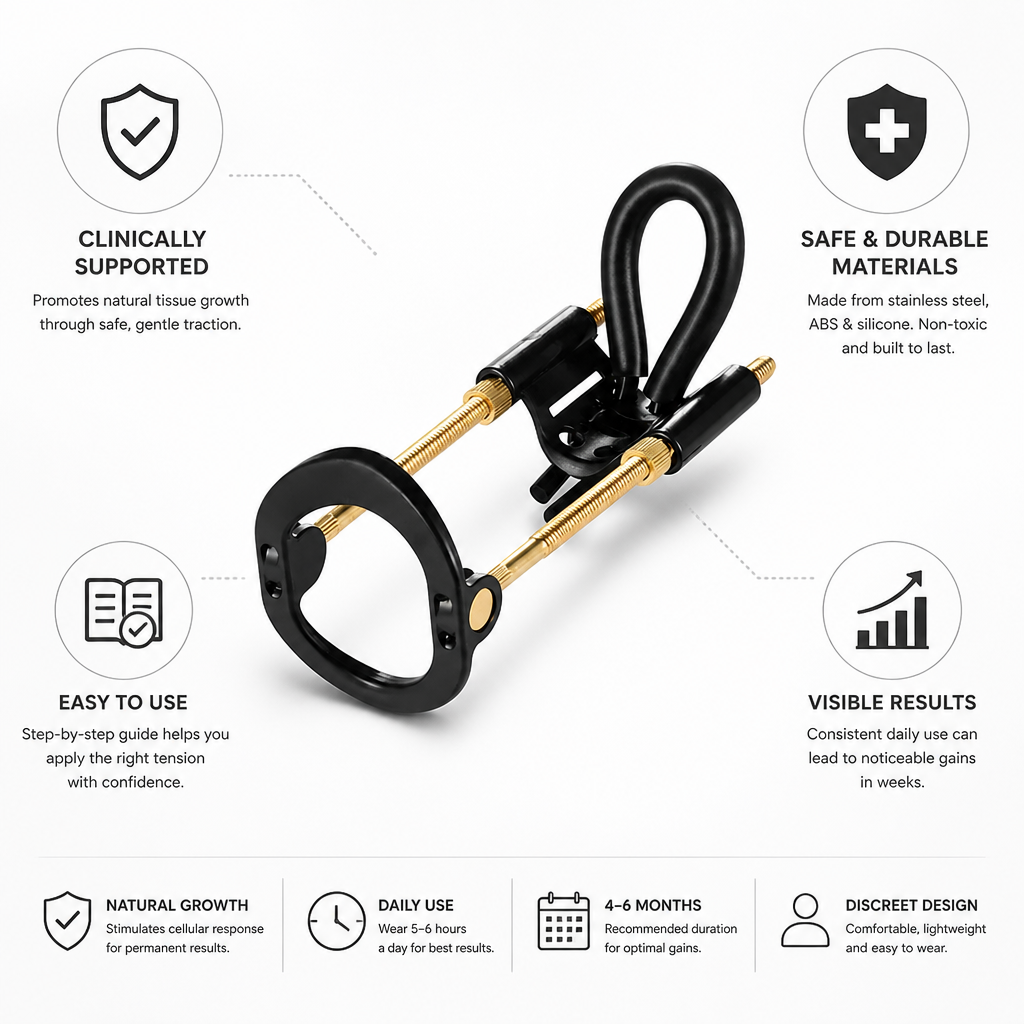 Dispositif de Traction Ajustable pour Hommes Soutenu Cliniquement