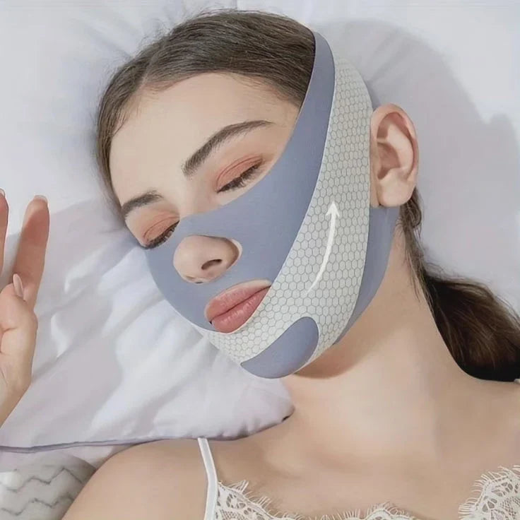 Masque facial remodelant raffermissant et lifting respirant réutilisable