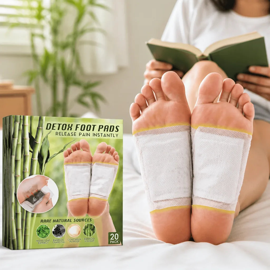 Patches Détoxifiants pour les Pieds Vinaigre de Bambou & Lavande 20 Pack