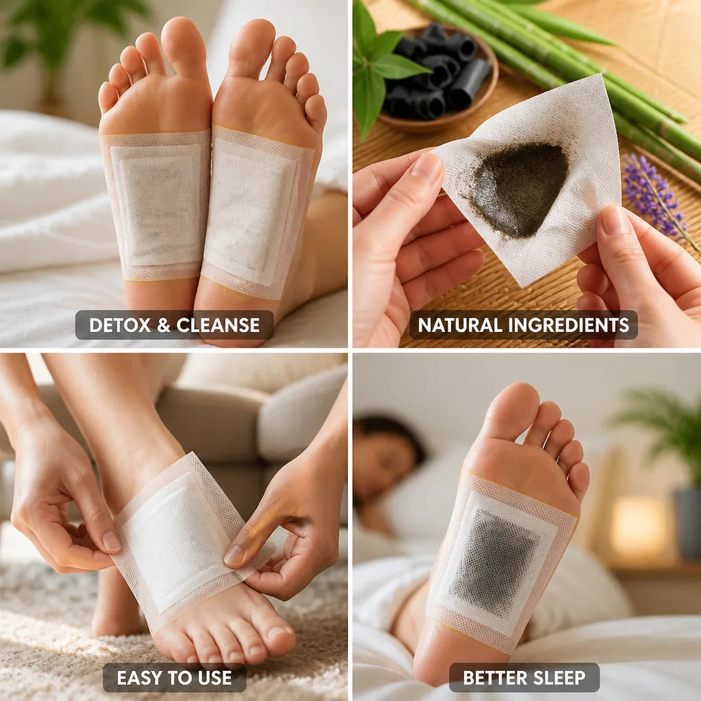Patches Détoxifiants pour les Pieds Vinaigre de Bambou & Lavande 20 Pack