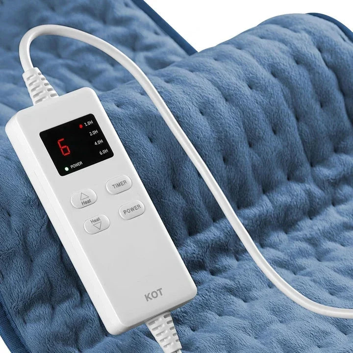 Coussin Chauffant Électrique en Microplush avec Chaleur Réglable et Arrêt Automatique