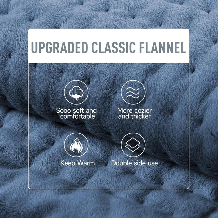 Coussin Chauffant Électrique en Microplush avec Chaleur Réglable et Arrêt Automatique