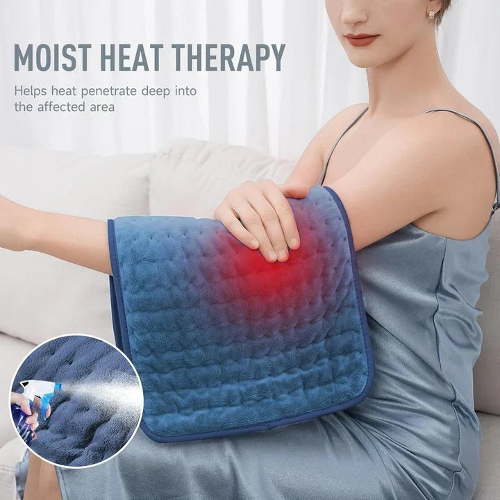 Coussin Chauffant Électrique en Microplush avec Chaleur Réglable et Arrêt Automatique