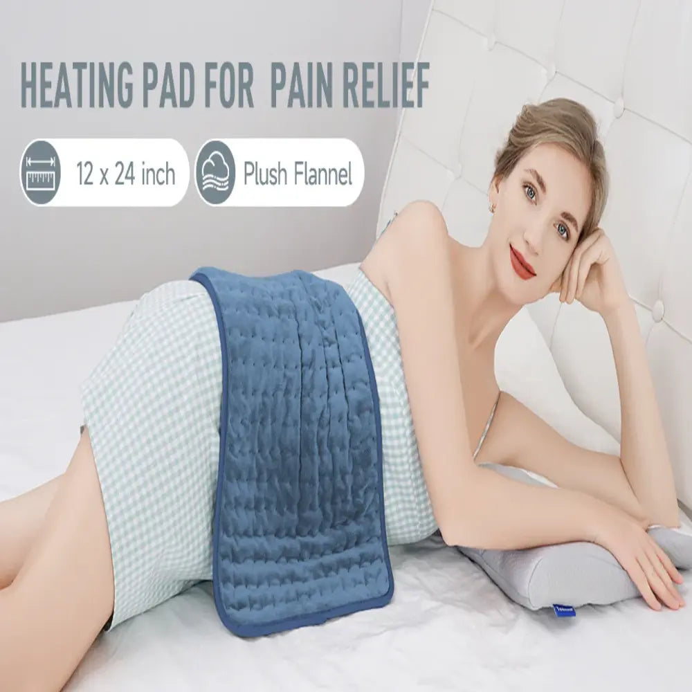 Coussin Chauffant Électrique en Microplush avec Chaleur Réglable et Arrêt Automatique