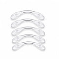 Coussins de nez pour lunettes en silicone transparent antidérapant, ensemble de 5