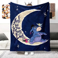 Disney Winnie l'Ourson Iejoor Couverture en Fleece – Douce Couverture à Câliner avec Imprimé de Lune et d'Étoiles